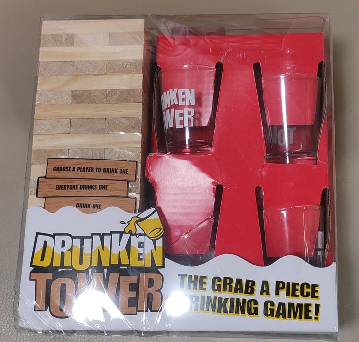 Нова игра за възрастни Дженга с шотове Drunken Tower