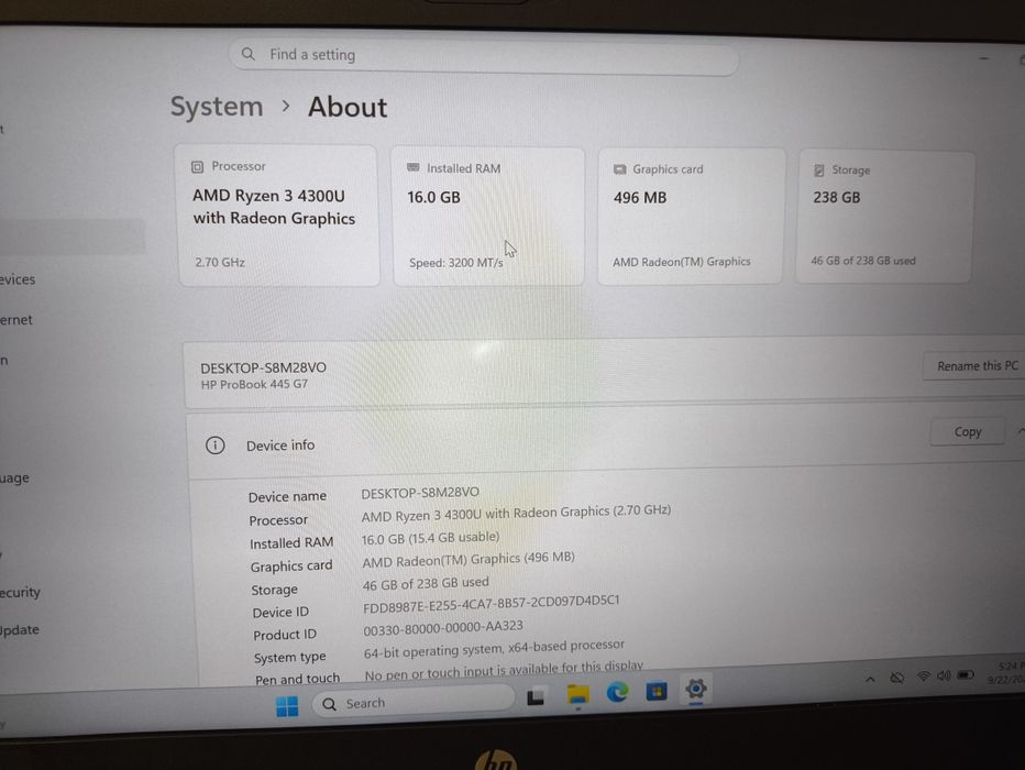 HP ProBook 445 G7