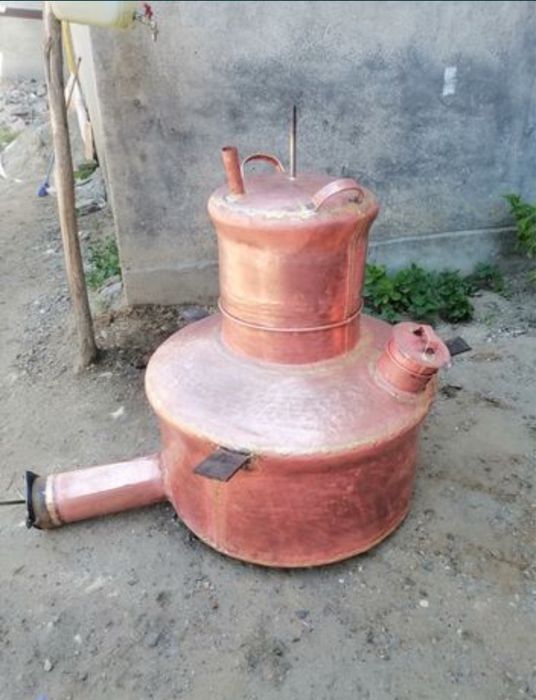 Cazan de tuica 100 litri nou din cupru
