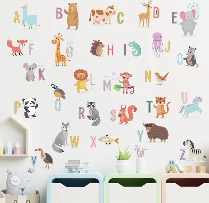 Обучающие наклейки для детей,постер