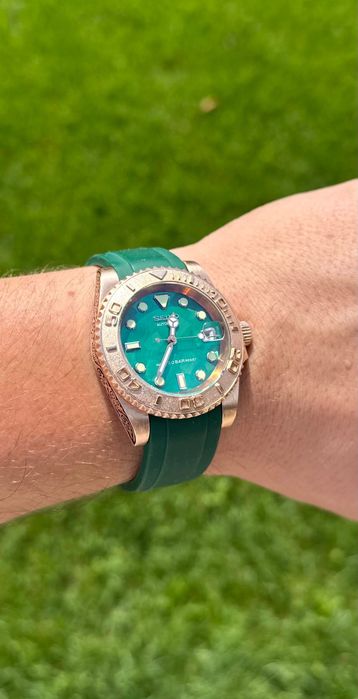 Ceas de mana custom din bronz Seiko