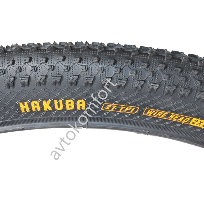 Външна гума за велосипед HAKUBA 26х2.10 (52-559) - за планинско колело MTB, черна С Код  ГУ 7874