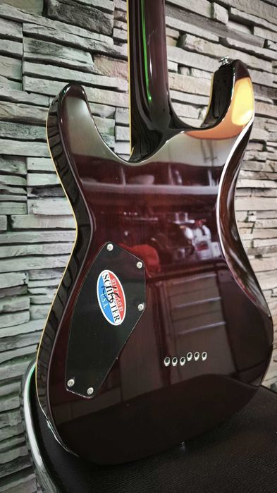 Chitara electrica Schecter C1 neckthrough Korea 2009 Duncan Garantie