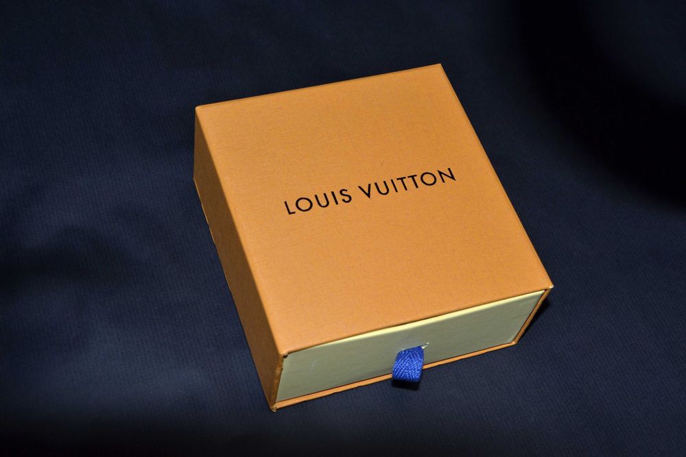Curea LV Damier Graphite (Negru Mat) - 120 cm - Cutie Completă