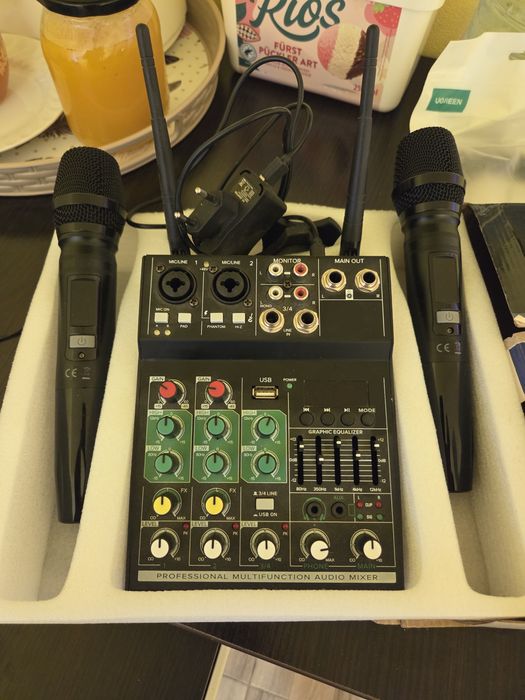 Mixer pasiv cu 2 microfoane