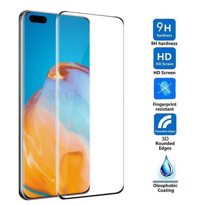 3D ЦЯЛО ЛЕПИЛО Стъклен протектор Huawei Mate 40 Pro / P40 30 Pro Pro+