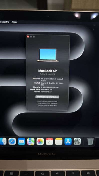 Macbook Air 2019, Rose Gold