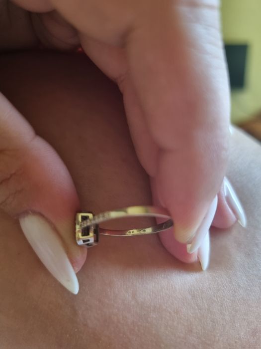 Inel aur 18k cu diamante naturale 0.28 ct