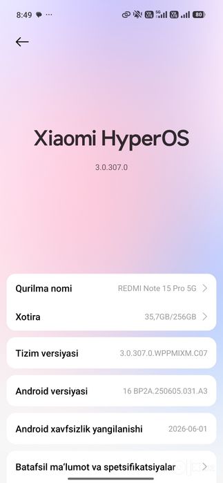 Redmi Not 15 Pro 5g