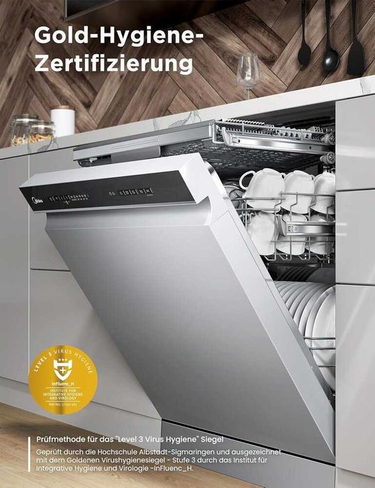 Съдомиялна свободностояща Midea SF 7.60NW14B 60 см