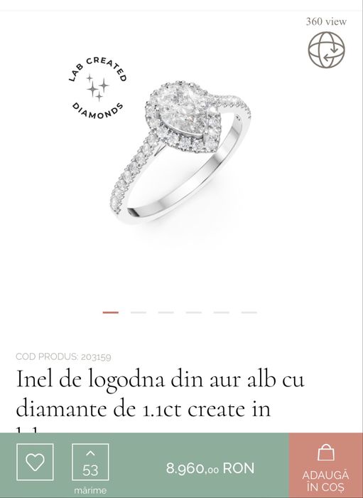 Inel Logodna 14k Diamante