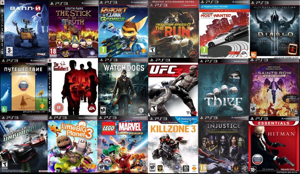 Sony PlayStation 3 Super Slim +40игр +2джойстика