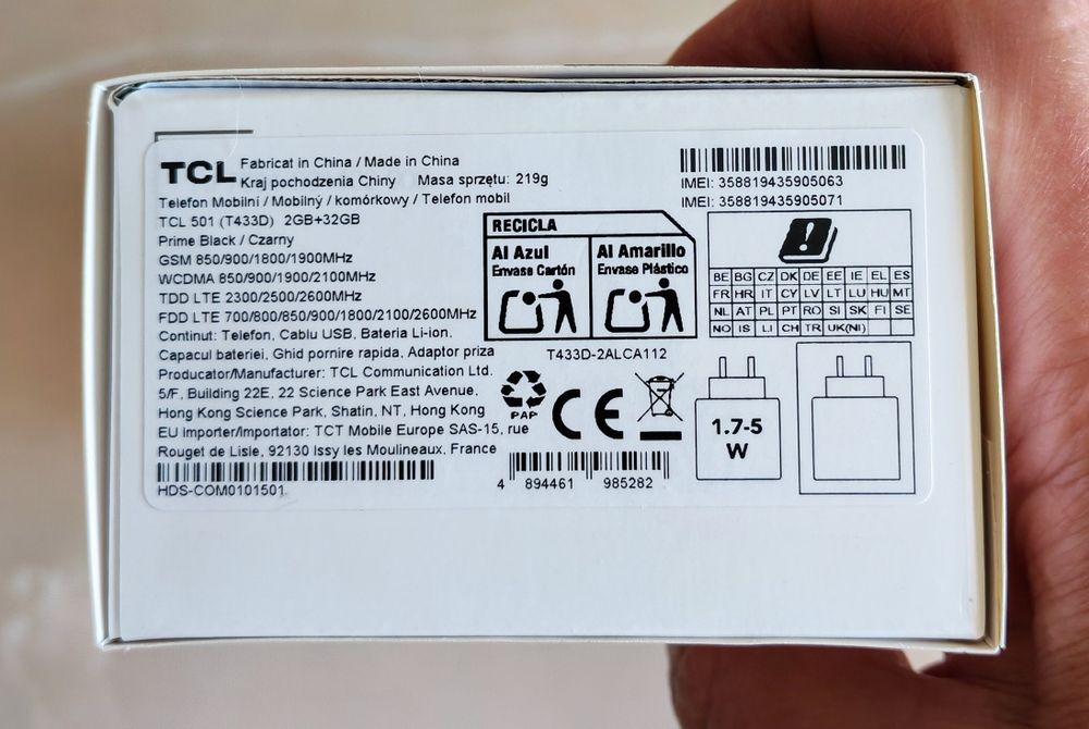 TCL 501 Black 2/32 GB Dual Sim sigilat!