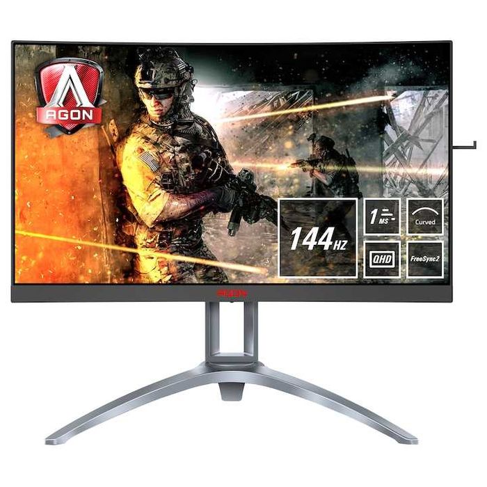 Монитор Gaming QLED VA AOC Agon AG273QCX 27"QHD, 1ms, 144Hz, Freesync