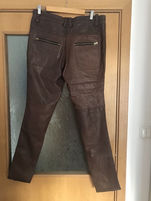 Естествена кожа панталон къс летен панталон Polo Ralph Lauren Snob