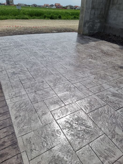 Beton amprentat sol si vertical!