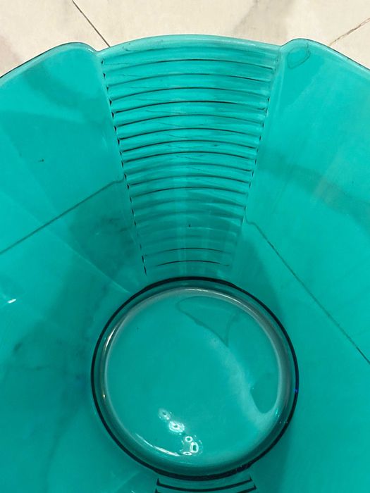 Bol mare turcoaz verde smarald stil Memphis design Italia anii 1980 stare ca nou