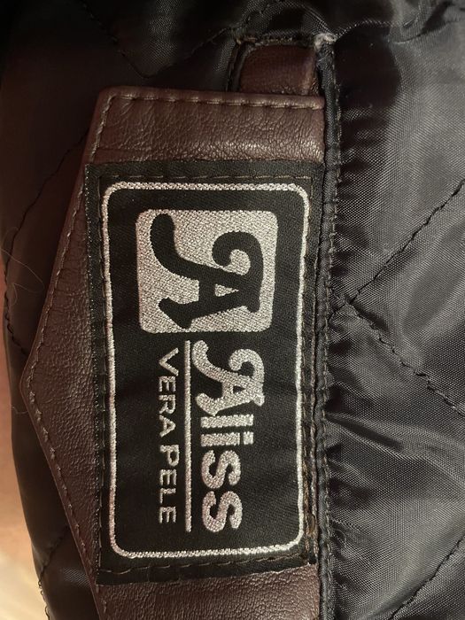 Sacou/geaca piele naturala maro XL