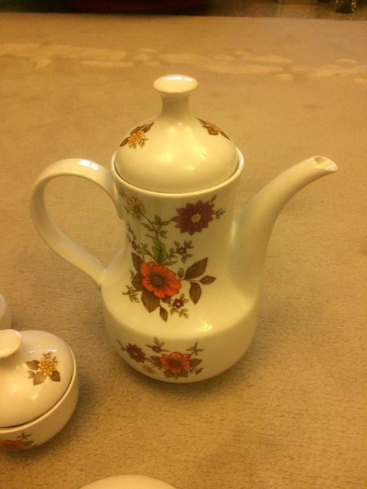 Serviciu cafea ceai german portelan KAHLA BAVARIA 15 piese bibelouri