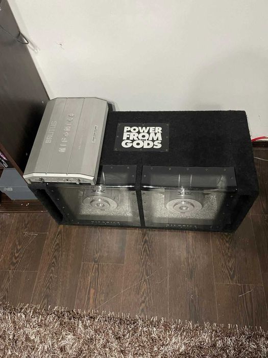 Subwoofer Hifonics ZX 1264 +  Amplificator Hifonics Brutus BX3000D.1