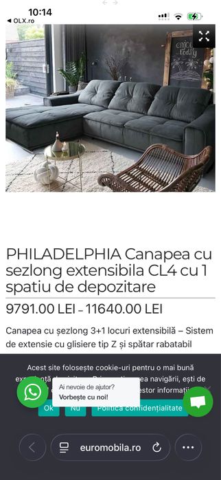 canapea extensibilă