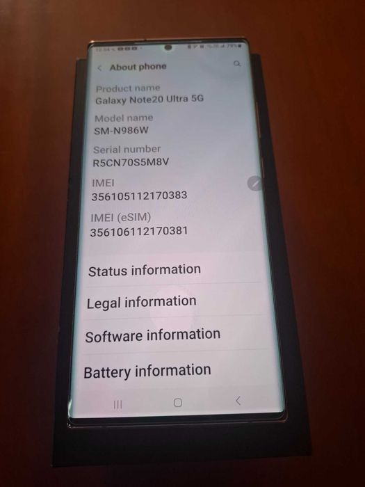 Samsung Note 20 ultra 5G