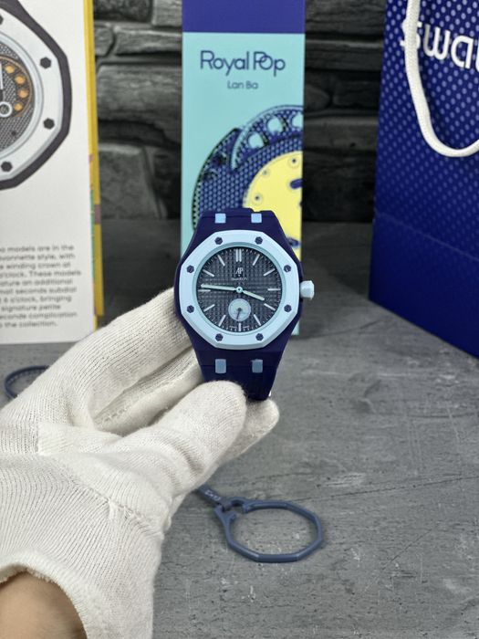 Ceas AP x Swatch Royal Pop “Lan Ba”