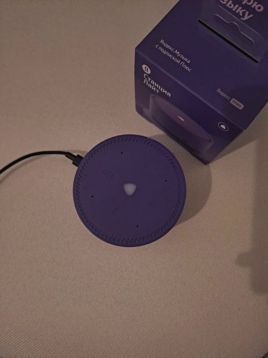 Мини колонка Яндекс лайт Алиса