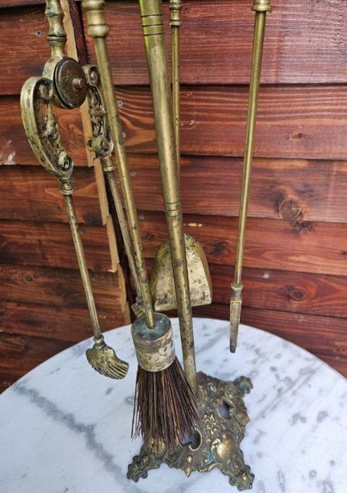 Set ustensile semineu - accesorii vechi semineu