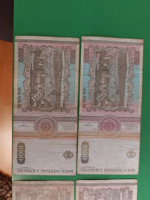 Bancnote 1000 lei din anul 1991