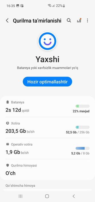 Samsung S10 5G holati tiniq 8/256gb