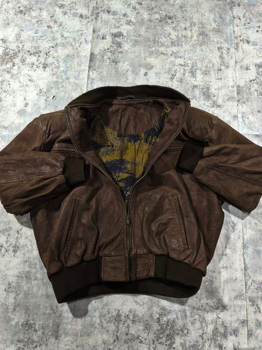 Geaca piele Paris Dakar vinyage