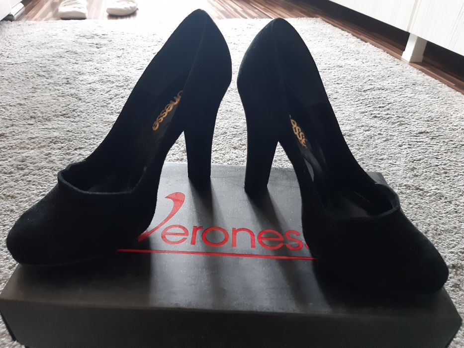 Pantofi Veronesse piele întoarsă, mărimea 34