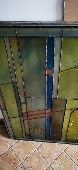 Vitraliu ceramic model Art Nouveau