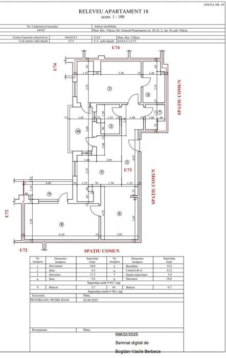 Apartament 3 camere - Centru