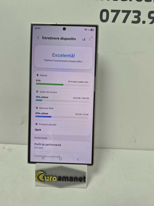 Telefon mobil Samsung Galaxy S24 Ultra, Dual SIM, 12GB RAM, -B-