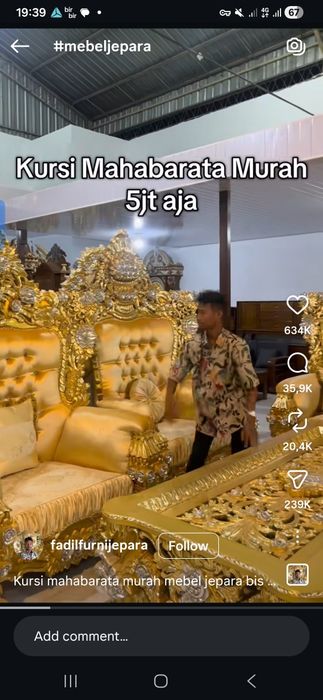 Mebel shohona buyurtma asosida chet eldan buyurtmaga keltirib beramiz