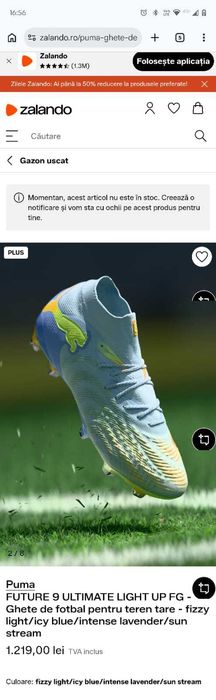 PUMA FUTURE 9 ULTIMATE LIGHT UP FG – ghete fotbal, gama profesională marime 41