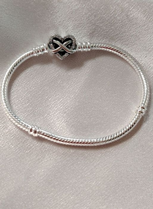 Brățară Nouă Pandora Moments Heart Infinity silver s925 Ale