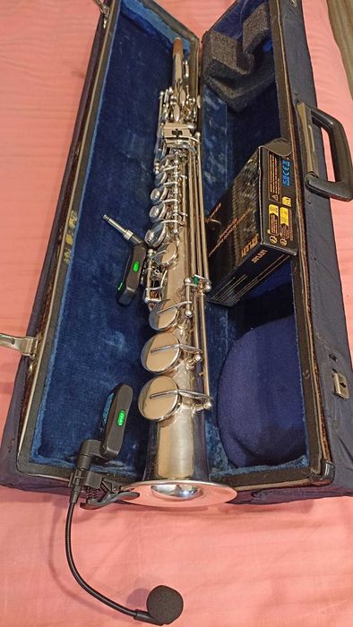 Саксофон сопрано- "BS" Germany Original+в подарок новый микрофон
