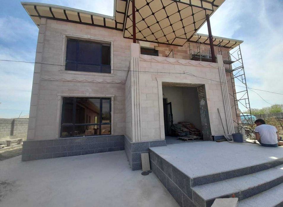 Облицовка с натуральным камнем, травертин