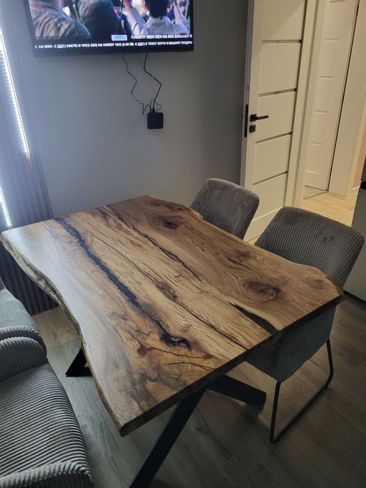 Плот за маса от дъб рустик