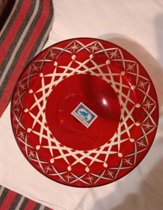 Ваза цветной хрусталь,редкая