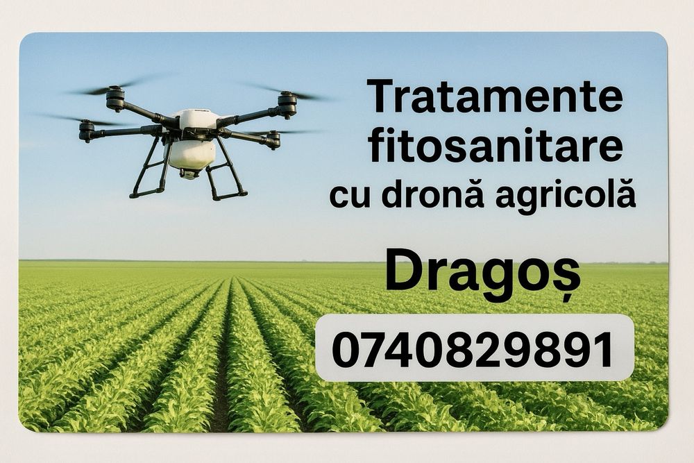 Drona agricolă tratamente Tulcea