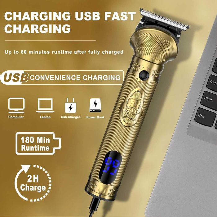 Професионален комплект за подстригване - брада коса тяло- Qreeyx 698