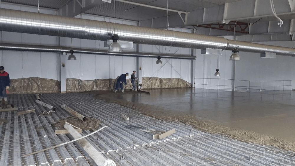 Стяжка пола и шлифовка, полировка