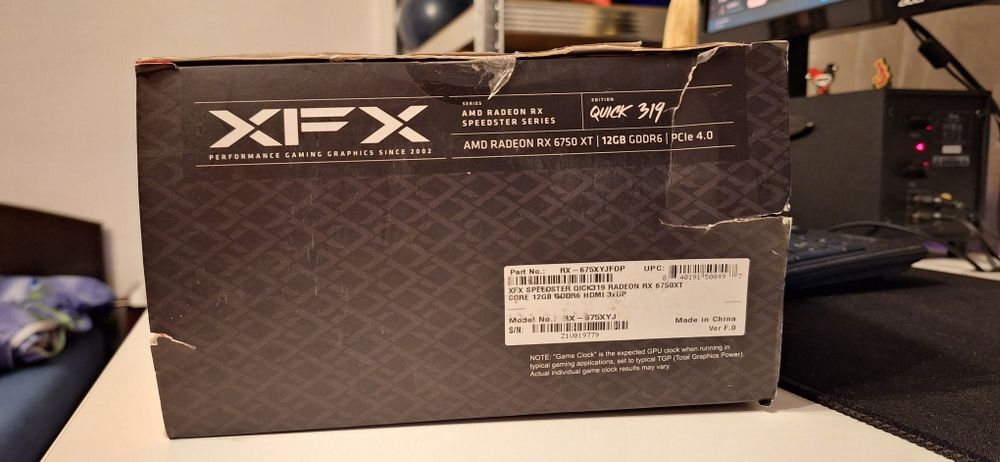 XFX Radeon RX 6750 XT 12GB GDDR6 Speedster QICK 319