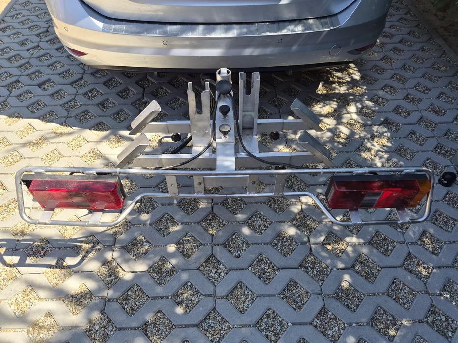 Suport 2 biciclete masina pt cîrlig aluminiu ALLROUND