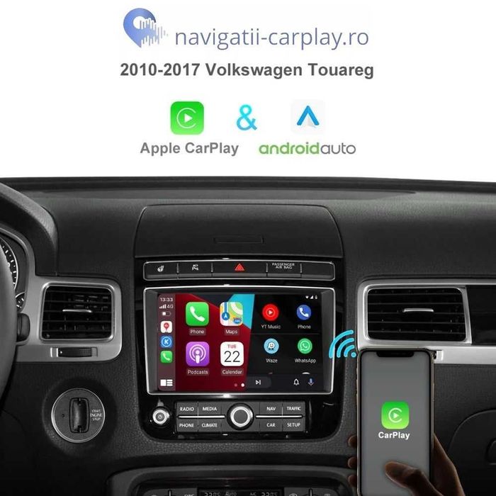Interfata Apple CarPlay Android auto wireless Volkswagen TOUAREG 7P