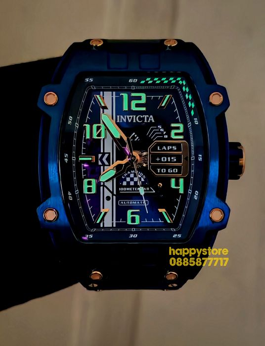 INVICTA Diablo automatic blue 48 mm, Инвикта нов ръчен часовник